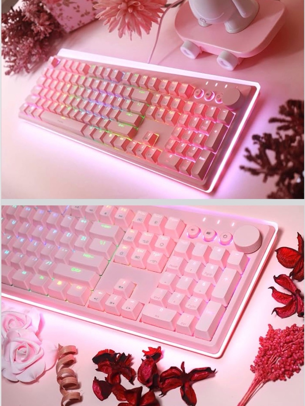 Pink RGB Keyboard - Picture 2 of 9